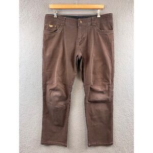KUHL Mens Brown Canvas Pants Size 40x32 Relaxed Fit Work Utility Outdoor